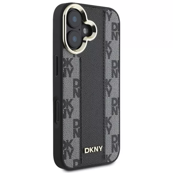DKNY checkered pattern MagSafe - iPhone 16 tok - fekete