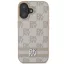 DKNY chekered pattern - iPhone 16 tok - rózsaszín