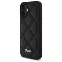 Guess Quilted - iPhone 16 tok - fekete
