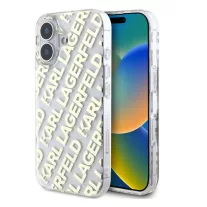   Karl Lagerfeld electroplated repeated logo - iPhone 16 tok - arany 