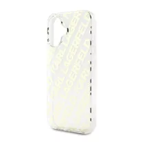   Karl Lagerfeld electroplated repeated logo - iPhone 16 tok - arany 