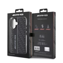 AMG Carbon Pattern - iPhone 16 tok - Fekete