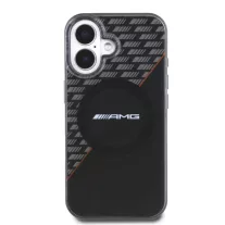 AMG Rhomb MagSafe - iPhone 16 tok - Fekete/Piros