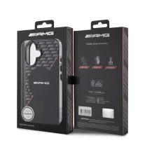 AMG Rhomb MagSafe - iPhone 16 tok - Fekete/Piros