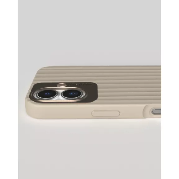 NUDIENT Bold Case - iPhone 16 tok - Bézs
