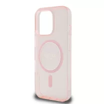 Guess Glitter Ring MagSafe - iPhone 16 Pro tok - Rózsaszín