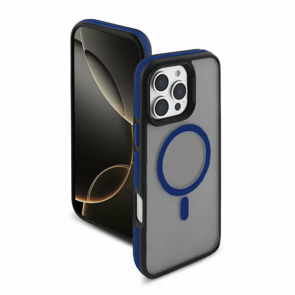 MAGARMOR MagSafe szilikon tok - iPhone 16 Pro - Kék