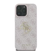 Guess 4G big metal logo - iPhone 16 Pro tok - rózsaszín