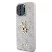 Guess 4G big metal logo - iPhone 16 Pro tok - rózsaszín