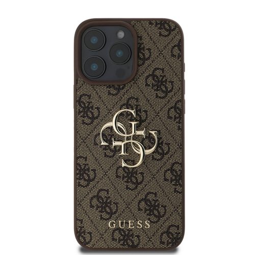 Guess 4G Big Metal Logo - iPhone 16 Pro tok - Barna