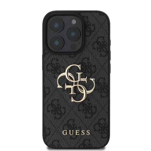 Guess 4G Big Metal Logo - iPhone 16 Pro tok - Fekete