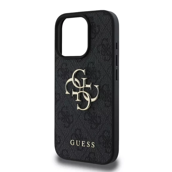 Guess 4G big metal logo - iPhone 16 Pro tok - fekete