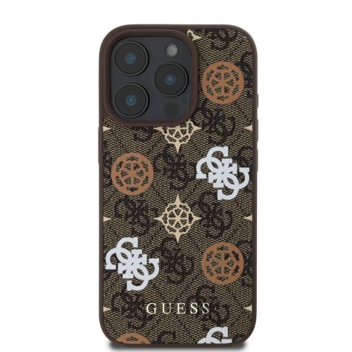 Guess MagSafe Peony - iPhone 16 Pro tok - Barna