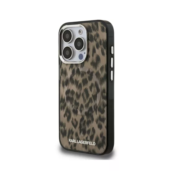 Karl Lagerfeld Leopard MagSafe - iPhone 16 Pro tok - Barna 