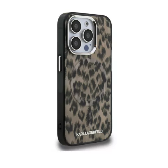 Karl Lagerfeld Leopard MagSafe - iPhone 16 Pro tok - Barna 