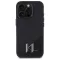 Karl Lagerfeld shadow metal initial MagSafe - iPhone 16 Pro tok - fekete