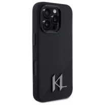   Karl Lagerfeld shadow metal initial MagSafe - iPhone 16 Pro tok - fekete