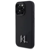   Karl Lagerfeld shadow metal initial MagSafe - iPhone 16 Pro tok - fekete