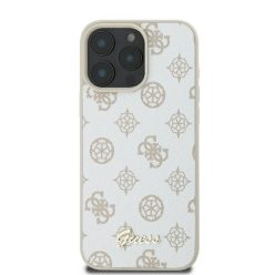 Guess Peony Script Logo MagSafe - iPhone 16 Pro tok - Fehér