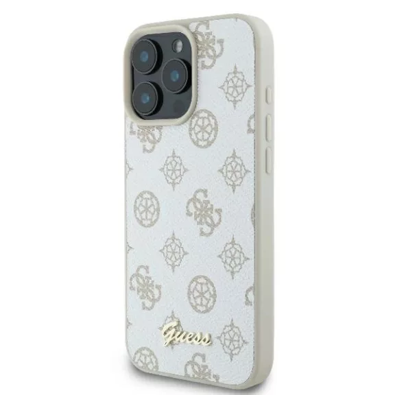 Guess peony script logo MagSafe - iPhone 16 Pro tok - fehér