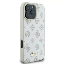 Guess peony script logo MagSafe - iPhone 16 Pro tok - fehér