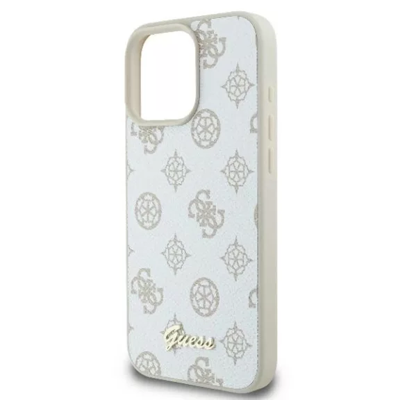 Guess peony script logo MagSafe - iPhone 16 Pro tok - fehér