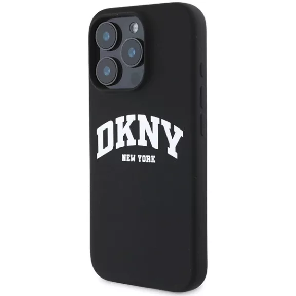 DKNY white printed logo MagSafe - iPhone 16 Pro tok - fekete