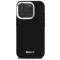 DKNY plain silver logo MagSafe - iphone 16 Pro tok - fekete