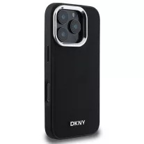 DKNY plain silver logo MagSafe - iphone 16 Pro tok - fekete