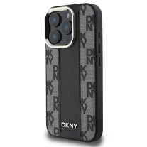 DKNY checkered pattern MagSafe - iPhone 16 Pro tok - fekete