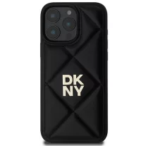 DKNY Quilted stack logo - iPhone 16 Pro tok - fekete