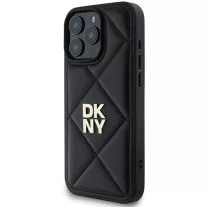 DKNY Quilted stack logo - iPhone 16 Pro tok - fekete