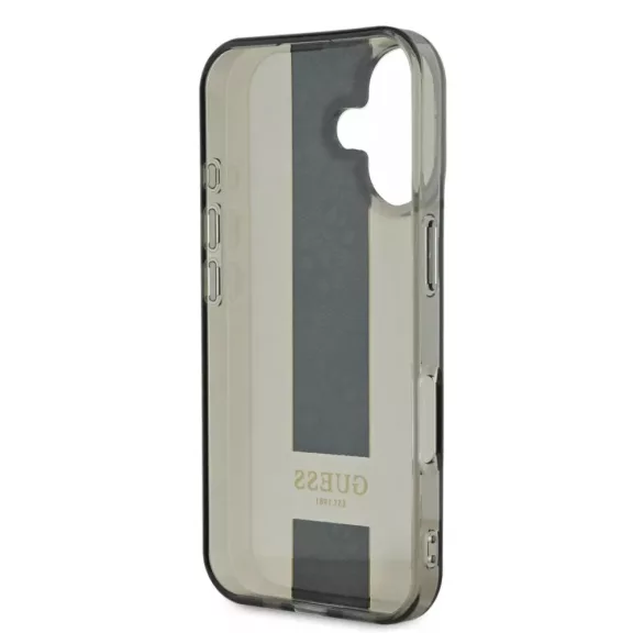 Guess middle 4G stripe - iPhone 16 Pro tok - fekete