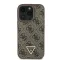 Guess 4G strass triangle metal logo - iPhone 16 Pro tok - barna
