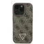 Guess 4G strass triangle metal logo - iPhone 16 Pro tok - barna
