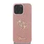 Guess fixed glitter 4G metal logo - iPhone 16 Pro tok - rózsaszín