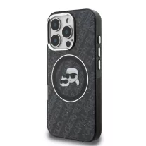   Karl Lagerfeld K&CH Heads Logo MagSafe - iPhone 16 Pro tok - Fekete