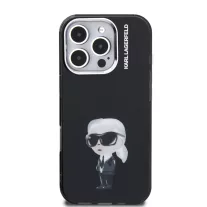 Karl Lagerfeld Aquarelle Karl - iPhone 16 Pro tok - Fekete