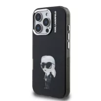 Karl Lagerfeld Aquarelle Karl - iPhone 16 Pro tok - Fekete