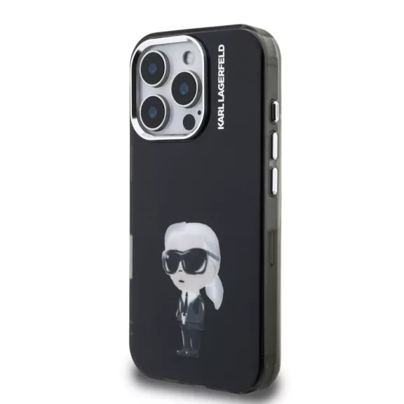Karl Lagerfeld Aquarelle Karl - iPhone 16 Pro tok - Fekete