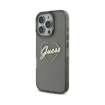 Guess Heart - iPhone 16 Pro tok - Fekete