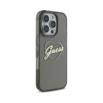 Guess Heart - iPhone 16 Pro tok - Fekete