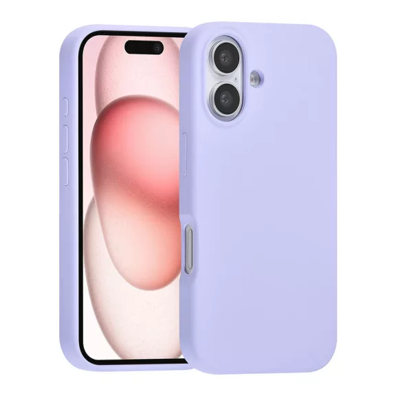 TUNIQ premium liquid szilikon - iPhone 16 Plus tok - lila