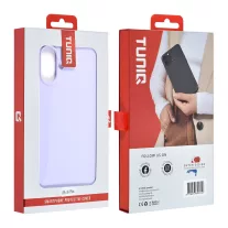 TUNIQ premium liquid szilikon - iPhone 16 Plus tok - lila