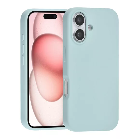 TUNIQ premium liquid szilikon - iPhone 16 Plus tok - világos zöld