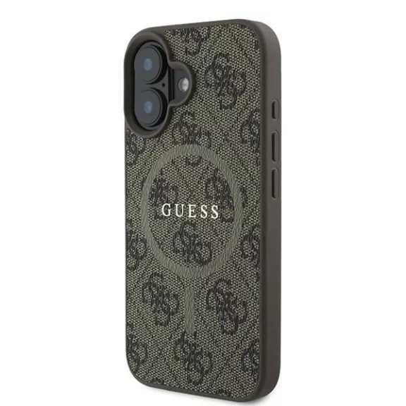 Guess 4G ring metal logo MagSafe - iPhone 16 Plus tok - barna  