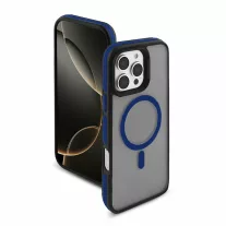 MAGARMOR MagSafe szilikon tok - iPhone 16 Pro Max - Kék