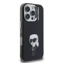   Karl Lagerfeld Aquarelle Karl - iPhone 16 Pro Max tok - Fekete