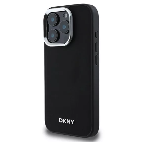 DKNY plain silver logo MagSafe - iPhone 16 Pro Max tok - fekete