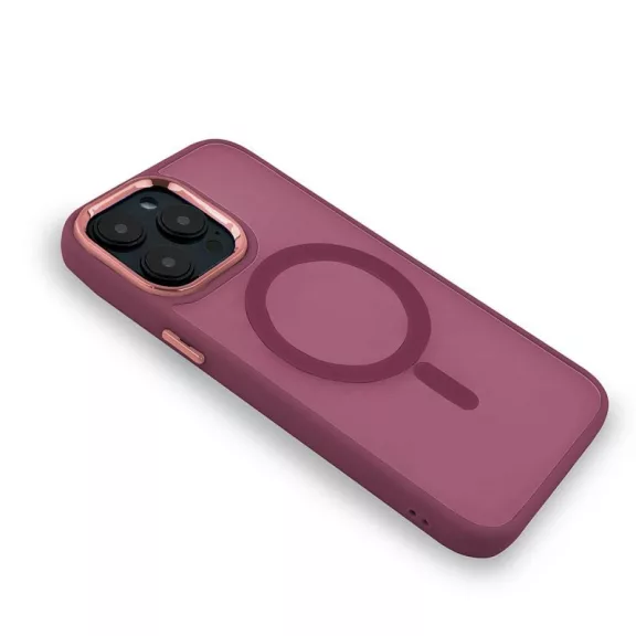 MAGMAT MagSafe szilikon tok -  iPhone 16 Pro Max - Burgundi